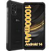 AGM H MAX Telefono Indistruttibile 4G senza Contratto, Rugged Smartphone con Batteria 10000 mAh, Android 14, 4GB+128GB, Display 6,56" HD+, IP68/IP69K, Face ID, Dual SIM, NFC