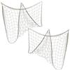 COM-FOUR® 2x rete da pesca decorativa - rete da pesca di colore naturale come decorazione da parete e portafoto - strumento di pesca (002 pezzi - netto)