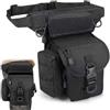 Asfrode Borsa da gamba per moto, 31 x 17 x 15 cm, impermeabile, marsupio, da uomo, da donna, per coscia, per ciclismo, escursionismo, corsa, sport, moto, Nero , moderno