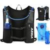Hossom Zaino Trail Running Zaino Idratazione Gilet da Corsa per Uomo e Donna Cinghie Pettorali Regolabili Gilet Running con Vescica 2L Borraccia Morbida 500ml, per Outdoor, Maratona, Ciclismo, Alpinismo