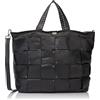 acalmar, Shopper in pelle Donna, Nero