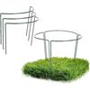 COM-FOUR® 6x portafiori, supporto perenne per fiori (altezza: 35 cm) - supporto per rose, supporto per piante per viti, piante perenni, anello rotondo perenne per giardino, balcone, terrazza