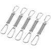 LATRAT Set di 5 molle di trazione in acciaio inox con occhielli per fissaggio tenda parasole, molla di trazione, accessori per tende da sole, accessori da campeggio