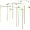 COM-FOUR® 6x Supporto per fiori e piante 28cm - supporto per cespuglio rotondo - supporto per cespuglio per fiori, viticci e piante perenni - Ø 18 cm