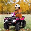 MINENICE 12 V, quad elettrico per bambini, quad, quad elettrico con LED e musica, auto elettrica, veicolo per bambini, 88 x 47 x 52 cm (rosa)