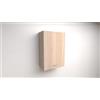 Alfredo Calandrelli PENSILE SCOLAPIATTI H 72x L 60x P 33 COMPLETO DI SCOLAPIATTI IN ACCIAIO INOX. SPEDIZIONE IN KIT (ROVERE)