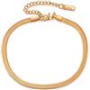 MAISON GIOIELLI FIRENZE - OHANA Bracciale Acciaio Inossidabile Color Oro, Oro Bianco, Oro Rosa Maglia Lavorata, Bracciale Chiusura a Moschettone Ipoallergenico Antigraffio e Waterproof (oro rosa)