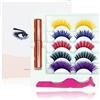 BeauFairy Ciglia Finte Magnetiche, 5 Paia di Ciglia Magnetiche 3D Naturale Impermeabile, 1 Tubi Magnetico Eyeliner, Senza Colla, Ciglia Finte Magnetiche Riutilizzabili
