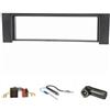 tomzz Audio 2403-013 Set copertura radio compatibile con Audi A4 B6 8E 8H nero con adattatore radio ISO adattatore antenna alimentazione fantasma DIN ISO
