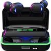 Bxyzan Auricolari wireless E10 Bluetooth Wireless Bluetooth 5.1 Display digitale Mobile Power Headset Sport 9D Stereo Auricolare In-Ear per Sport Running Palestra Allenamento