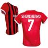 ACM 1899 AC Milan Maglia Shevchenko 7 Replica Ufficiale 2024/25, Rossonera a Strisce (IT, Testo, XL, Rosso)