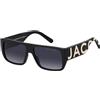 MARC JACOBS Marc Logo 096/S Occhiali da Sole, Nero Bianco, 57 Unisex-Adulto