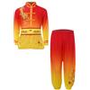 Mufeng Abiti da Tai Chi di Taiji Cinese per Bambini Ragazzi Uniforme di Kung Fu di Bruce Lee Costumi per Meditazione Qigong Abbigliamento per Arti Marziali Rosso 15-16 anni