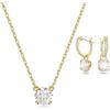 Swarovski Imber Collana & orecchini Collezione, placcato oro