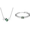 Swarovski Mesmera Collezione, Collana & orecchini, verde
