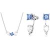 Swarovski Mesmera Collezione, Collana & orecchini, blu