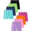Domee Pantaloncini Shorts Leggings Corti Estivi Bambina Pacco da 8 Colori della Caramella 5-6 Anni (Taglia Produttore 130)