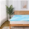 EGOHOME EGO HOME Topper 160 x 190 cm, altezza 7 cm, 7 cm, 7 zone, in schiuma, certificato CertiPUR EU, coprimaterasso 160 x 190 cm, senza rivestimento per letto a molle, materassi e divano-letto
