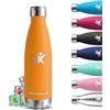 Grsta Borraccia Termica, 500 ml Borraccia Acciaio Inox, Borracce Termiche, Senza BPA, Borraccia Metallo, Senza Perdite, Borraccia Piccola, Acciaio Inossidabile 18/8, per Scuole, Campeggio, Viaggio, Caffè