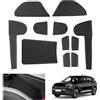GAFAT Compatibile con Kia EV3 GT Line 2025 2026 2027 Tappetini Antiscivolo, EV3 2025 Tappetino in Gomma per Console Centrale, Portabicchieri, Cucitura Porta, EV3 Accessori (Nero)