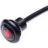 Alchemy Parts Fanale posteriore e stop a LED Premium con micro montaggio a incasso per motociclette - Impermeabile, lente rossa brillante - Ideale per Cafe Racer, moto personalizzate e molto altro