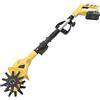 UHDUIG Coltivatore elettrico senza fili regolabile, asta telescopica elettrica motozappa, coltivatore da giardino, aratura del terreno, diserbo, con batteria 20 V, 2000 mAh