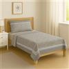 GX GARGIX Set Completo Letto di lenzuola in Calda e Soffice flanella, misto cotone, lavabili in lavatrice, diverse misure e colori (CSS-5, Singolo)