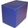 nudischer Cuscino di posizione, cubo di supporto, cubo, dorso, nucleo rigido, 50 x 45 x 40 cm, colore: blu zaffiro