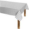 Morbidissimi Tovaglia a Quadretti Country Dimensioni Varie Z204 140x360 cm Grigio Chiaro