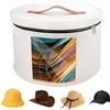 Scatola Rotonda Per Cappelli Con Coperchio, Scatola Porta Cappelli Con Finestra Trasparente E Maniglia Robusta Contenitore 98923196