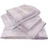 Trussardi Set Spugna 5 Pezzi Due Coppie Asciugamano Ospite 2 + 2 + 1 Telo Bagno Doccia Maxi Cotone In Scatola Regalo Nuova Collezione Ribbon Pearl Grey