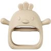 Nattou Anello da Mordere in Silicone, Senza BPA, Circa 11,5 cm, Silicone, Colori Argilla