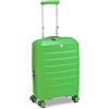 RONCATO B-FLYING Valigia Trolley Cabina Espandibile 4 Ruote 55x40x20/25 cm Rigida con Chiusura TSA, Bagaglio a Mano - VERDE LIME