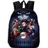 LGQHCE Demon Slayer Zaino per Bambini, Demon Slayer Scuola Satchel, Zaino da Viaggio Stampato in 3D Zaini Demon Slayer Impermeabile Zainetto, Backpack per Ragazzi Studenti (38 * 30 * 5cm)