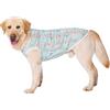 Blue Dream Island Pigiama estivo per animali domestici, tuta traspirante per cani, anti-pelo, tutina per protezione solare, adatta per cani di taglia grande e media, taglia 34/5XL (coniglio verde chiaro)