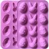 YXHZVON 2PCS Uova di Cioccolato in Silicone, Stampi Pasquali in Silicone, Stampo per Uova di Pasqua in Silicone per Cioccolato, Gelatina, Cubetti di Ghiaccio