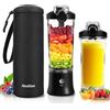 NexaEase Frullatore portatile con manicotto isolato per frullati e frullati, mini tazza con 6 lame, coperchio da viaggio, ricaricabile tramite USB, piccolo frullatore per cucina, viaggi, ufficio, palestra