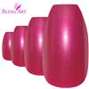 Bling Art Unghie finte Bling Art Rosso Perlato Ballerina Bara 24 Lunghe Finte punte in acrilico con colla