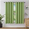 Joydeco Tende Oscuranti per Interni 2 Pezzi L 106 x A 158, Tende Termiche Isolanti con Occhielli per Soggiorno e Camera da Letto Moderne Blackout Curtains, Verde