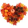 com-four® Set di Decorazioni Autunnali da 96 Pezzi - Decorazione da Tavola per l'Autunno - Set Artigianale Fai-da-Te per Raccolte e Ghirlande di Porte - Grande Decorazione a Dispersione (96 pezzi)