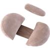 MINGPINHUIUS Cuscino per Gravidanza, Cuscino gravidanza per Dormire a Forma di U Cuscino per Pancia, Fianchi,Gambe,La Schiena, Cuscino premaman, Rimovibili Lavabili (Cachi)