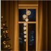 COM-FOUR® Catena luminosa a LED con 8 palline - catena luminosa con luce LED - illuminazione decorativa per Natale, compleanno, matrimonio o festa