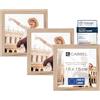 CABBEL Cornice 15x15 cm - Naturale - Confezione da 3 | Cornice di alta qualità per decorazione da parete e da tavolo | Moderna, sostenibile e versatile - Perfetta per foto e opere d'arte