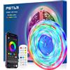 PSTAR RGBIC Striscia LED 4 Metri, con Controllo APP e Telecomando RF 2.4G di Aggiornamento, 30LED/m, Sincronizzazione Musicale, Funzionamento USB, IC Integrato per 50 a 70 Pollici TVs