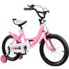 lajgeTJ Bici per Bambini, Nuovi Bambini Ragazze Ragazzi Bici STABILIZZATORI Rimovibili 16 Pollici Rosa