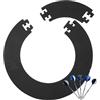 MIUUIPI Dart Catchring Surround, anello di protezione per bersaglio surrounding, 5 pezzi, anello di protezione da parete, per bersaglio da 45 cm, totale 72 cm