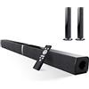 Generico HoYLluDLL TV Bluetooth Soundbar, 32Inch Staccabile 2 in 1 Sound Bar per televisore con audio potente, Altoparlanti per TV per Home Theater Audio, 2.0 canali con HDMI OPT/RCA/AUX, KY2020D
