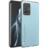 HAFFAN Custodia Cover Protettiva per Cellulare per Xiaomi MI 11T / Xiaomi MI 11T Pro (6.67), Stile Similpelle - Azzurro