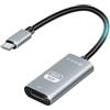 AXFEE Adattatore USB C a HDMI 4K, Adattator Tipo C a HDMI con Uscita Audio Video Compatibile Con iPhone 16/15Pro/Max, MacBook iPad Pro, iPad Mini 6, Surface Pro/Go, S23, Pixelbook