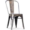 Iconik Interior Tolix Stylix - Sedia da sala da pranzo, design industriale, in acciaio, nuova edizione